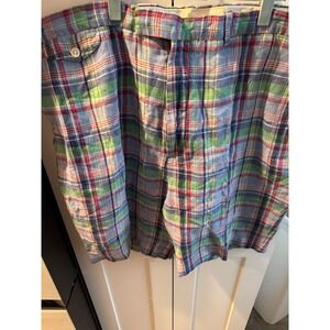 Ralph Lauren Men's Plaid Madras Shoets 42T